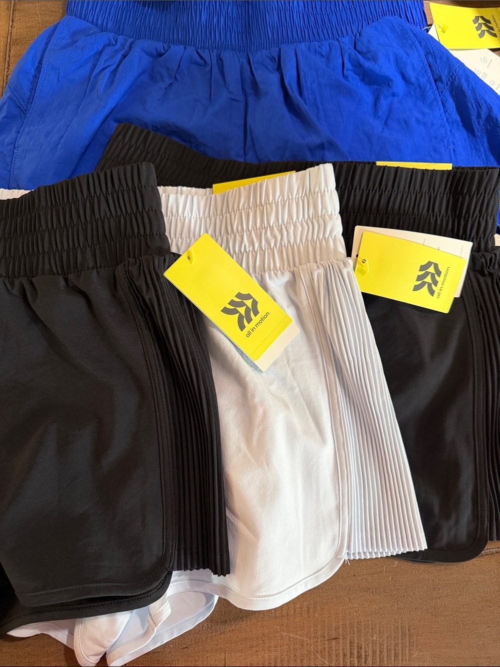 all in motion Kids Shorts Pack - Blue Splash, Black, White, Royal Blue - Picture 3 of 9